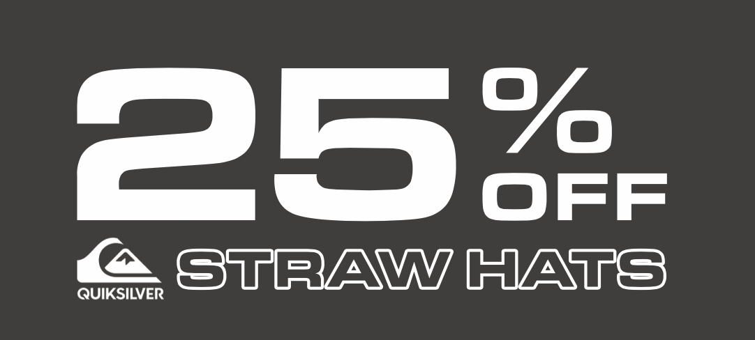 25% Quiksilver Straw Hat